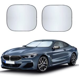 2-Piece Car Windshield Sunshade (Small) 23.5"x29" | EcoNour 240T Shade