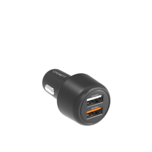 30W Dual Port Car Charger - Black